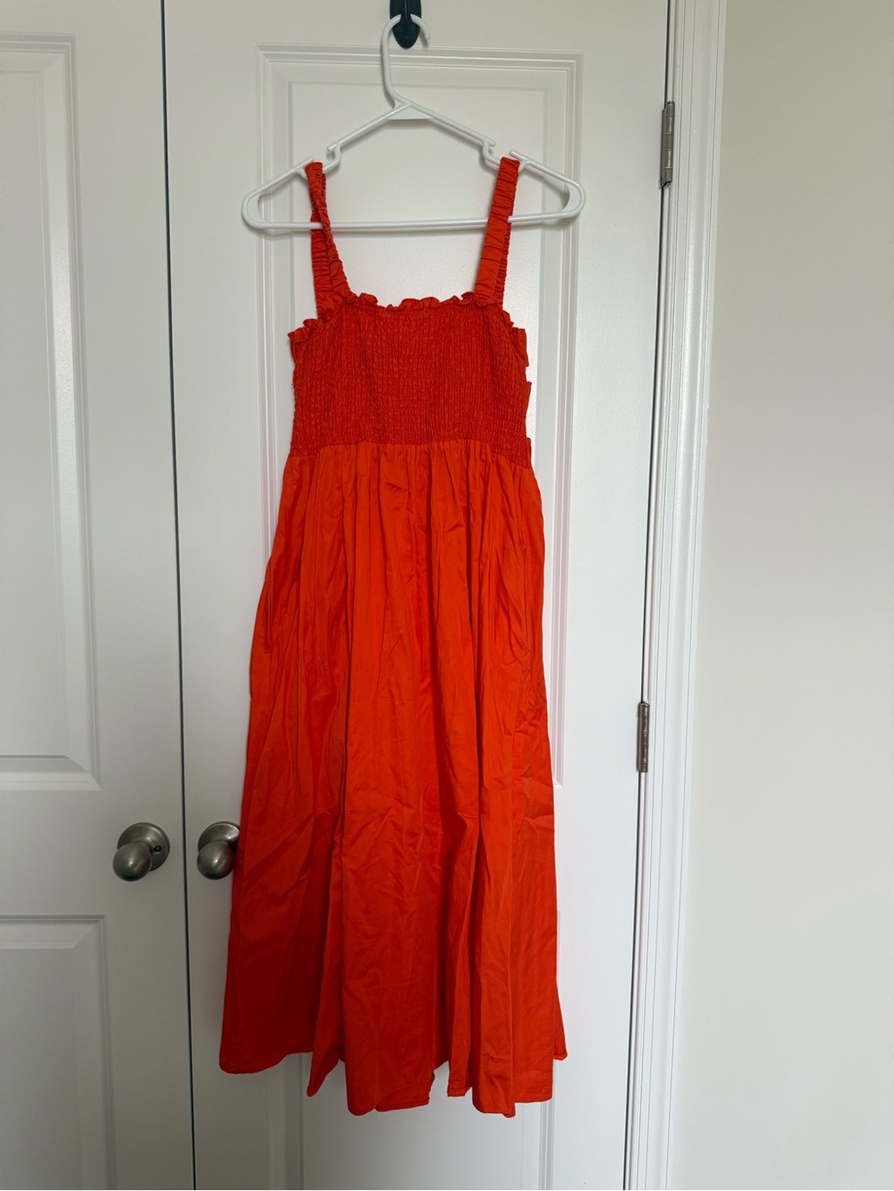 Top Shop Bright Orange Midi Sundress
